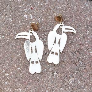 Jewelry - Tropical Bird Gold Earrings Jewelry - Tropical Bird Gold Earrings